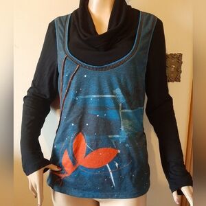 Dolcezza Top Cowl Neck Women's Medium